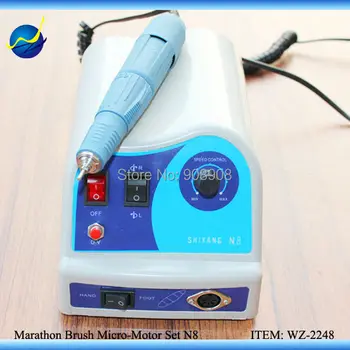 45000 RPM Lab Micromotor Polisher Unit N8 Power Engine and M45 Handpiece for Carving, Grinding, Polishing