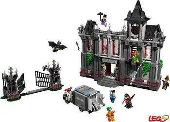 Bevle Store LEPIN 07044 1685Pcs with original box movie series Batman madhouse Building Blocks Bricks For Children Toys 10937