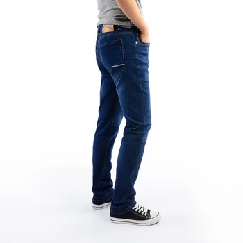 Drizzte Mens Fashion Stretch Denim Jeans Lycra Blue Slim Jean Pants Plus Size 33 34 36 38 40 42 44