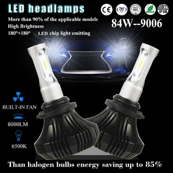 AUTOFEEL 9006 HB4 Car-styling LED Headlight bulb 12V 168W 16000LM Automobile Led Headlamp Bulbs Hi-Lo Beam Conversion Front Lamp