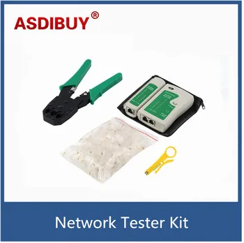 Ethernet Network Cable Tester Tools Kits RJ45 Crimping Crimper Stripper Punch Down RJ11 Cat5 Cat6 Wire Line Detector