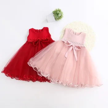 VORO BEVE Winter New Fashion Girl Princess Dress Kids Clothing Christmas Thick Girl Sleeveless Dress for Children