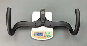 Matte 3K Carbon Fiber Road Cycling Bike Bicycle Handle Bar Integrated Handlebar Stem