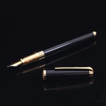 The Business Gifts Picasso Pimio 918 Luxury Gold Fountain Pen with 0.5mm Iridium Nib Metal Inking Pens Writing Stationery