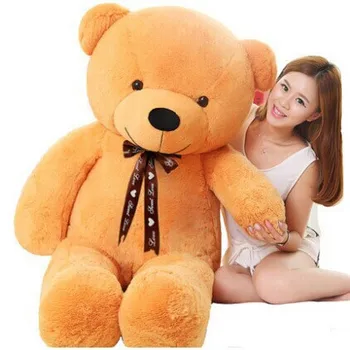 2017 140cm cute giant teddy bear big soft plush stuffed toys kid baby dolls soft doll birthday gift for girls LLF