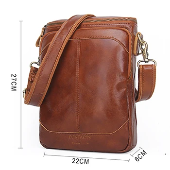 J.M.D Genuine Leather Men Bags Business Male Messenger Bag Designer Handbags Brand Crossbody Shoulder Bag