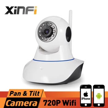 XINFI 2017 New HD 720P Onvif Wireless HD IP Camera Wifi 1.0 MP P2P Support 64G TF Card Pan & Tilt IP/Network security PTZ camera