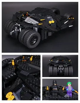 Bevle Store LEPIN 07060 1881Pcs Batman movie series Batman armored chariot Model Building Blocks set Bricks 34005 children Toys