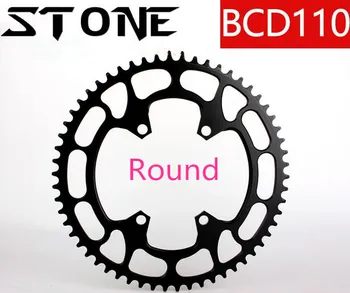 2017 Round/Oval 110BCD 32T-58T Cycling Chainring Ultralight MTB Bike Chainwheel Circle Crankset Plate for 5800 6800 4700 9000