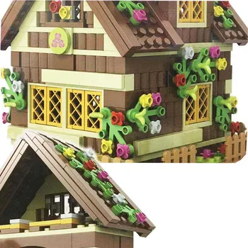 Winner 680pcs Building Blocks Fight Inserted Blocks Dream Girl Snow White Dwarfs Chalet 5005 Is Compatible With Legoe