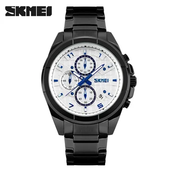 Brand watches quartz steel band relogio masculino mens fashion waterproof Sport Luxury Flameless Quartz-Watch