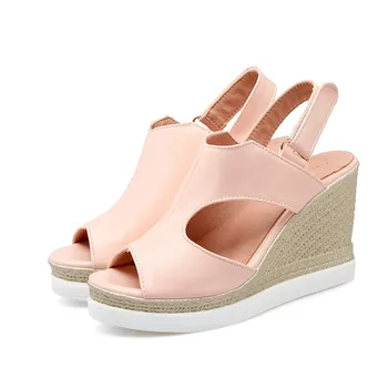 Summer Style Women shoes high heel Casual Platform Flat with Home Beach Flip Flops Platform Sandals Slippers Shoes 530