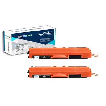 LCL 126A CE310A CE310 310A 126(2-Pack Black) Toner Cartridge Compatible for HP Laserjet Pro CP1021 CP1022 CP1023 CP1025 CP1025nw