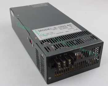 Switching power supply 1000W 60V 16a AC to DC input 110v or 220v select by switch 1000w ac to dc power supply