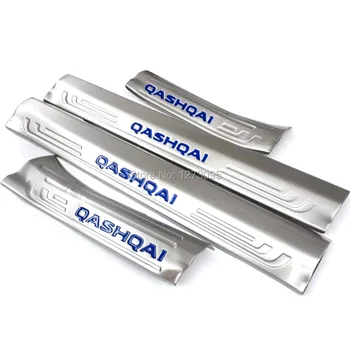 Stainless Steel Internal Door Sills Scuff Plate for 2016 Nissan Qashqai Threshold Strip Welcome Pedal Car Styling Accessories