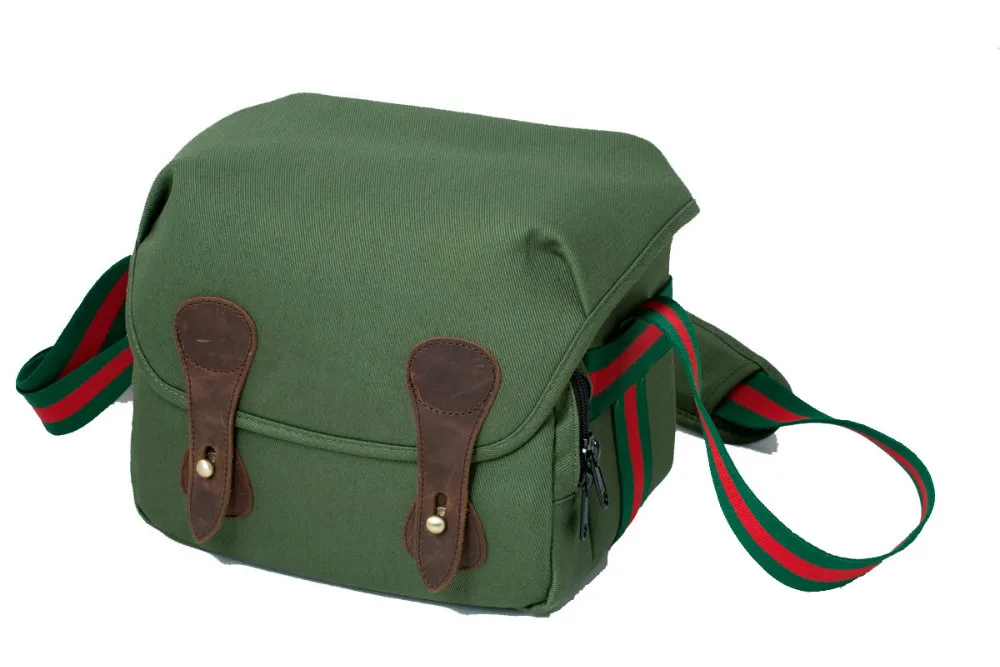 Vintage Canvas DSLR Camera Bag Case Travel Backpack One Shoulder Messenger for Nikon for Sony for Canon