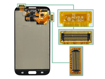 5pcs Dhl For Samsung Note 2 N7100 Lcd Screen With Touch Digitizer Assembly ; Original