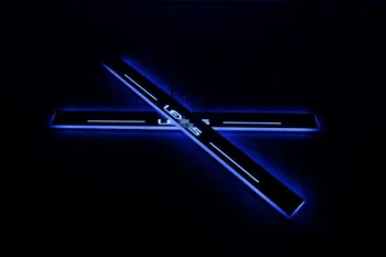 2 pcs cool!!! custom LED running Door Sill Scuff Plate Welcome Pedal Cover Trim for Lexus IS 2013-