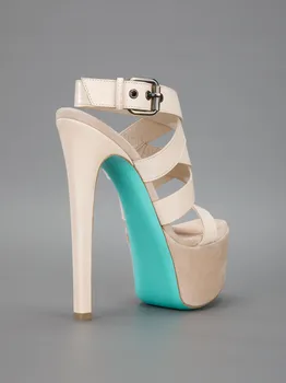 Original Intention Fashion Women Sandals Platform Open Toe Spike Heels Sandals High-quality Shoes Woman Plus Size 4-15