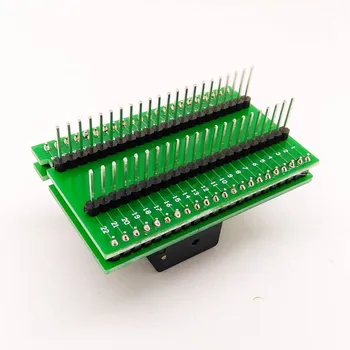 QFN44 MLF44 WLCSP44 to DIP44 Double-Board Programming Socket IC550-0444-010-G Pitch 0.5mm IC Size 7X7mm Test Socket Adapter
