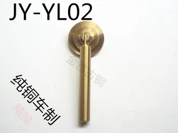 Read pear Chinese antique furniture handle copper door handle round handle knob mahogany copper fittings