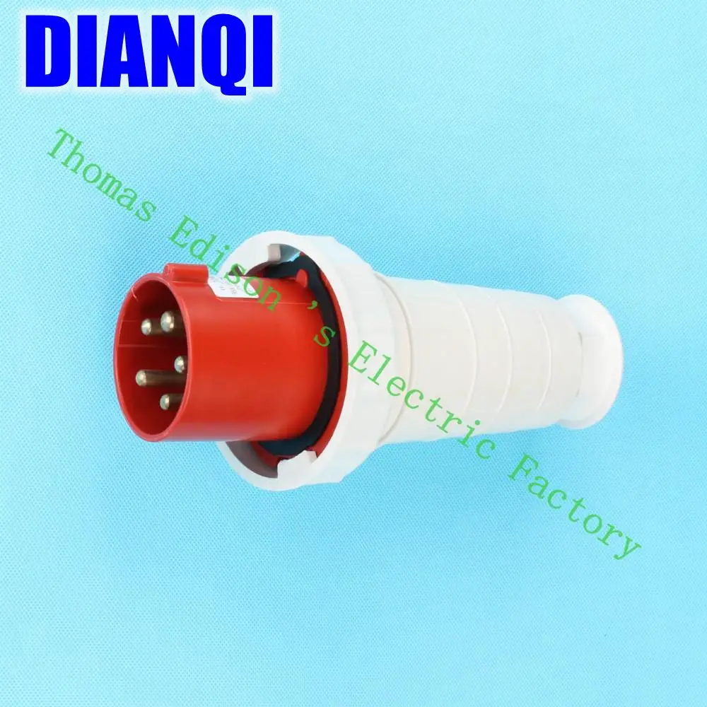 Industrial Plug Socket Coupler 035 CNQD-035 Red 63A 220V~415V 3P+E+N 5pin 10PCS/carton