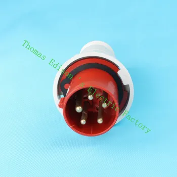 Industrial Plug Socket Coupler 035 CNQD-035 Red 63A 220V~415V 3P+E+N 5pin 10PCS/carton