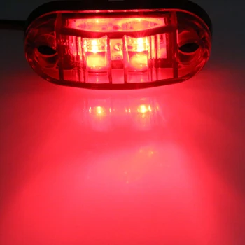 10pc 24/12v Led Side Marker Blinker Lights for Trailer Trucks Piranha Caravan Side Clearance Marker Light Lamp Amber Red White
