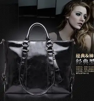 Luxury Women Bags Designer Oil Wax Leather Handbags Big Fashion Women Messenger Shoulder Bag Ladies Large Croseebody Tote Bag