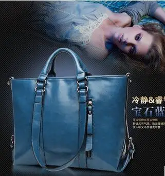 Luxury Women Bags Designer Oil Wax Leather Handbags Big Fashion Women Messenger Shoulder Bag Ladies Large Croseebody Tote Bag