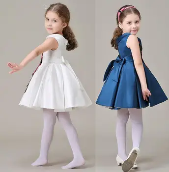 2016 New Girls dress tutu dress princess embroidered wedding party gift fashion flower kids children's clothing