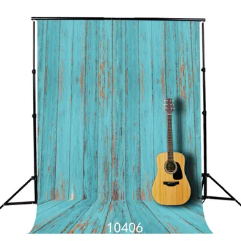 Blue wooden photography background Guitar Photography backdrops Photo background Fond studio photo vinyle Background photograph