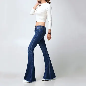 Uwback Jeans For Women 2017 Flared Jeans women Flare Retro Style Bell Bottom Skinny Jeans Female Sexy Jeans Woman TB846
