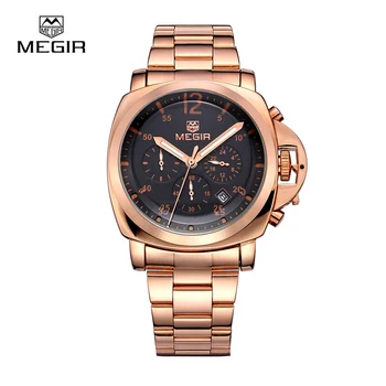 MEGIR Original Men Watch Top Brand Luxury Chronograph Relogio Masculino Watches Clock Men Stainless Steel Quartz Wristwatches
