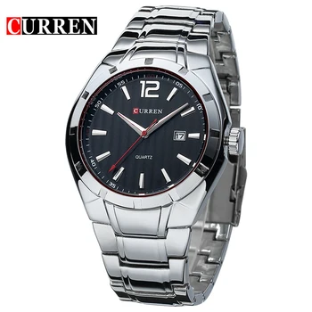 CURREN Men Watches Top Brand Luxury Stainless Steel Strap Wrist Watches Waterproof Sports Watch Relogio Masculino