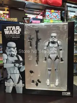 Star Wars Revoltech Darth Vader 001 Stormtrooper 002 PVC Action Figures Collectible Model Toys