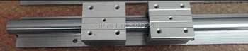 Low price for China linear round guide rail guideway SBR12 rail 1000mm take with 2 block slide bearings