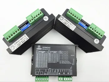 CNC mach3 usb 3 Axis Kit, 2DM542 3 Axis Driver replace M542,2M542 + mach3 4 Axis USB CNC Stepper Motor Controller card 100KHz