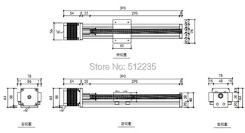 High Precision SGK Ballscrew 1204 Travel 800mm Linear Guide+ Nema 23 Stepper Motor CNC Stage Linear Motion Moulde Linear