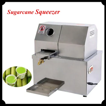 Electric Sugarcane Juicer Stainless Steel Desktop Sugarcane Juice Machine Cane-Juice Squeezer Cane Crusher Sugar Juicer SXC-80DC