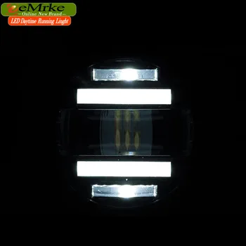 EeMrke Car Styling For Mitsubishi L200 2005- up in 1 LED Fog Light Lamp DRL With Lens Daytime Running Lights