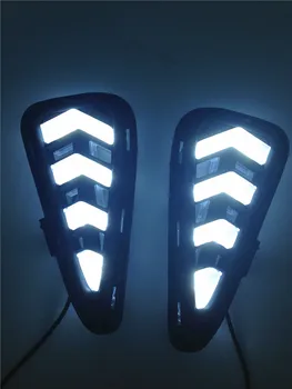 EeMrke High Power LED DRL For Toyota Camry White DRL Fog Cover Daytime Running Lights Kits