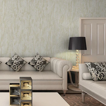 9.5M Minimalist Non-woven Fabric Embossed Wallpaper Solid Color Living Room Sofa Wall Decor Design Wall Paper Roll WP16059