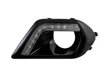 EeMrke High Power LED DRL For Subaru Forester SJ 2012- White DRL Fog Cover Daytime Running Lights Kits