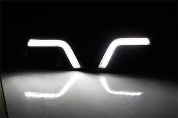 EeMrke High Power LED DRL For Subaru Forester SJ 2012- White DRL Fog Cover Daytime Running Lights Kits
