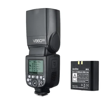 Free DHL or EMS ! 2*Godox V860II-N i-TTL Wireless 2.4G Li-ion Camera Flash+X1T-N Flash Trigger for Nikon