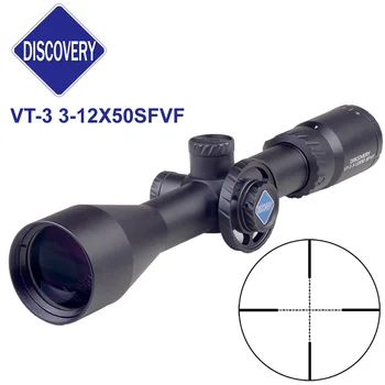 Discovery VT-3 3-12X50SFVF Hunting Riflescope Sniper Gear Mil Dot Large Handwheel Adjustments Side Parallax Components