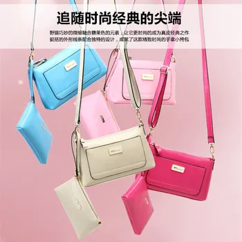 FERAL CAT Brands Women Shoulder Bag + Handbag Set Leather Bags Famous Brands Women Casual Handy Bags Ladies Handbag New