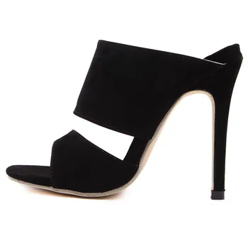 New style women's sexy high heels peep toe stiletto sandals ladies celebrity pumps shoes Black eur size 35-40
