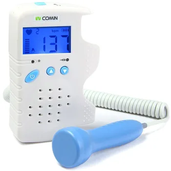 Prenatal Fetal Doppler Detector LCD Backlight Home Use Baby Heart Rate FHR Monitor Ultrasonic Diagnostic Devices 2MHz Probe
